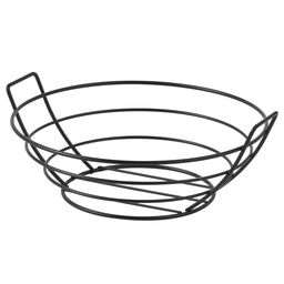 51771 GIPFEL Корзинка для хлеба MORAN круглая, 25х23х9,5 см, с текстильной вставкой. Материал: углеродистая сталь, хлопок. Цвет: черный, серый  фото 4