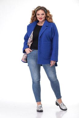 Пальто БелЭльСтиль 841 василек фото 3