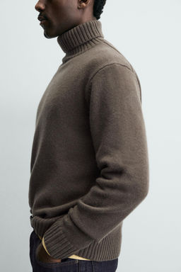 100% WOOL HIGH NECK JUMPER - Zara фото 13