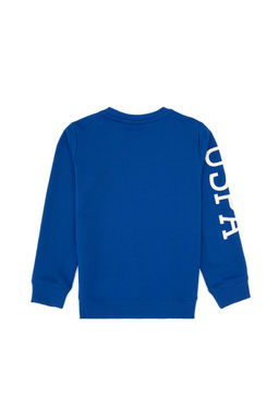 Erkek _ocuk Mavi Basic Bisiklet Yaka Sweatshirt - U.s. polo assn фото 2