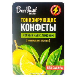 Тонизирующие конфеты Черный чай с лимоном Energy Bon Pastil, 12 г