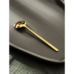 Ложка чайная Magistro Desire, длина 13 см, нержавеющая сталь, золотистая