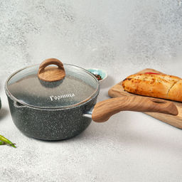 Ковш 1,5л. Гармония МРАМОР пласт/руч. с кр. (п/у), кш1811мр