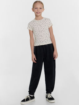 Футболка для девочек кремовая с принтом - Mark formelle фото 3