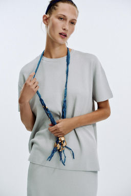 OVERSIZE PLAIN KNIT TOP - Zara фото 2