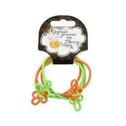 CHERRY MARY V/R4055 Набор резинок для волос 5 х 2 шт СК/Распродажа №01 оранжево-зеленый  фото 4