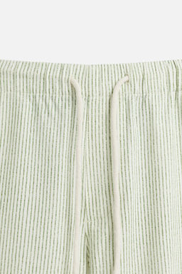 STRIPED BAGGY FIT TROUSERS - Zara фото 8
