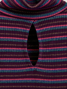 CONTE Платье в полоску с мерцающим блеском 836 plum