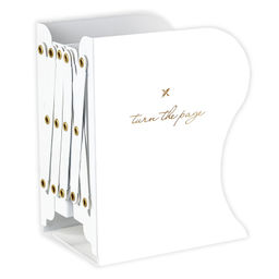 Подставка для книг раздвижная с 3 отделениями LOREX BOOKLOVER TOTAL WHITE металлическая бе...