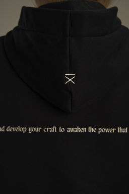 Худи утепленное Черный