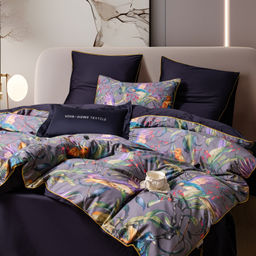 Комплект постельного белья Сатин Премиум на резинке CPAR032 160*200*30;180*200*30;140*200*30 Евро 4 Наволочки