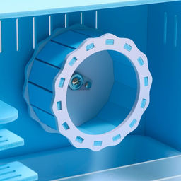 Клетка-переноска для грызунов,акриловая, голубая, 29 х 23,5 х 22 см - Пижон фото 4