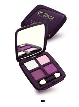 Latuage Тени для век Mysterious Eyes 4-х цветные №101 сиренево-розовые