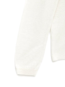 CONTE Классический джемпер из пряжи с вискозой и льном LDK 088 off-white - Conte elegant фото 7