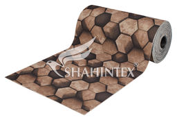 Коврик-дорожка SHAHINTEX DIGITAL PRINT (12) Соты 100х1500 коричневый  фото 2