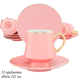 Чайный набор 12пр. 225 мл в под.уп. Фарфор арт.244-029 /LENARDI/