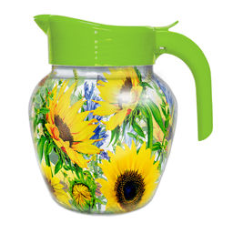 Кувшин для напитков 1,5л декорированный Подсолнухи 107-022