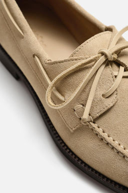 LEATHER DECK SHOES - Zara фото 3