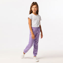 RODOS Брюки для девочки М-256 Лиловый