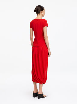 Falda midi drapeada - H&m фото 7