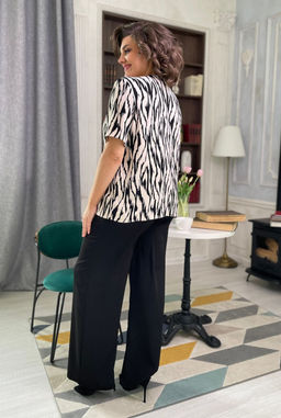 Костюм Rumoda 2128 черный+белый/принт  фото 2