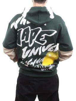 2702 GREEN/BEIGE Толстовка мужская (75% хлопок, 20% полиэстер, 5% спандекс) - Фабричный китай фото 6