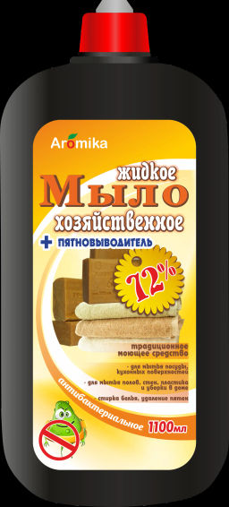 АРОМИКА "ХОЗЯЙСТВЕННОЕ" ж/м 72% "АнтиБактериальное" (ФлипТоп-1100мл).12