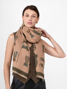 в составе ШЕРСТЬ и КАШЕМИР Большой, мягкий, теплый однотонный двусторонний палантин. - Tantino фото 8