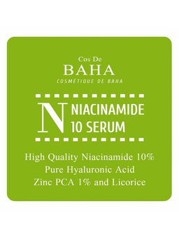 (Пробник) Cos de Baha Niacinamide 10 Serum (N) 1,5g*10ea - Противовоспалительная сыворотка для жирной кожи 1,5г.*10шт