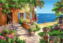 Ривьера Утренний чай - гобеленовая картина 50х70 см - Гобеленглавснаб фото 2