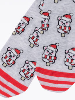 Цена за 2 пары. Носки новогодние светло-серый - Conte elegant фото 4