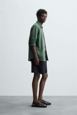 COTTON - LINEN SHIRT - Zara фото 9