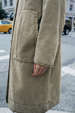 ZW COLLECTION FADED COTTON BLEND JACKET - Zara фото 4