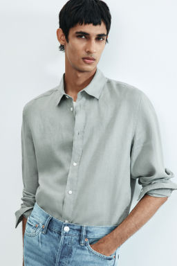 Camisa de lino Regular Fit - H&m фото 8