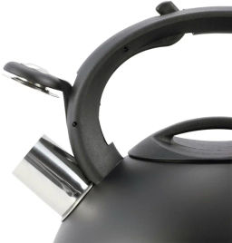 Чайник 2,5л из нержавеющей стали со свистком и ручкой из нейлона (100302) - Kamille фото 6