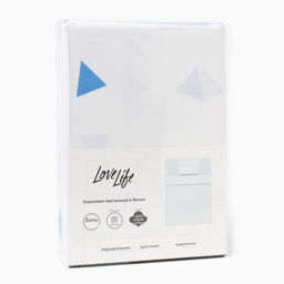 КПБ LoveLife 1.5 сп Треугольники 147*210,150*215,50*70 -1 шт,100% хлопок,бязь 120 г/м2  фото 5