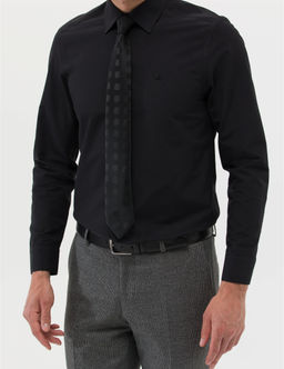 Siyah Slim Fit Uzun Kollu Basic G_mlek - Pierre cardin фото 6