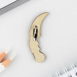 Значок с наклейками 23 февраля, 6.5?9 см