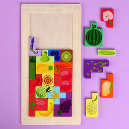 Пазл-тетрис Фрукты 30 15 1 см - Simaland фото 3