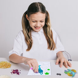 Цена за 2 шт. Набор для творчества «Липкая основа. Единорог»