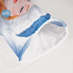 Мешок новогодний на шнурке, цвет голубой/разноцветный - Simaland фото 4