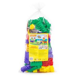 Конструктор Строитель (178 элементов) (в пакете)