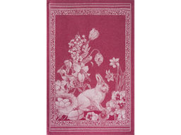 01с-78ЯК 50*76 Полотенце "Пасхальный кролик" цв. малиновый