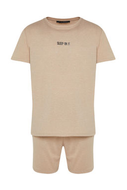 TRENDYOL MAN Siyah Regular Fit Orme Sortlu Pijama Tak?m? TMNSS23PT00038 - Trendyolmilla фото 17