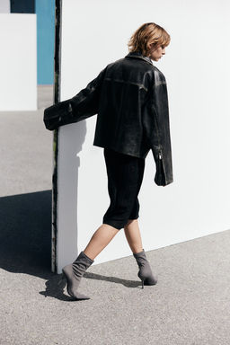 Falda transparente en tejido arrugado - H&m фото 6