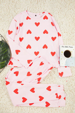 Trendyolmilla Beyaz %100 Pamuklu Kalpli Orme Pijama Tak?m? THMAW21PT0566 фото 44