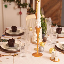 Скатерть новогодняя Доляна «Радостные моменты» 145×180 ± 3 см, 100% п/э