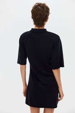 Fine-knit polo dress - H&m фото 3
