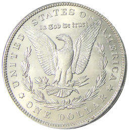 Монета 1 доллар 1889 года США Доллар Моргана