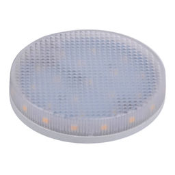 LED-GX53-7W/4000K+3000K/GX53/PR PLB02WH Лампа светодиодная, призма. Белый свет (4000K). Торцевая подсветка, Теплый белый свет (3000K). Картон. ТМ Uniel.